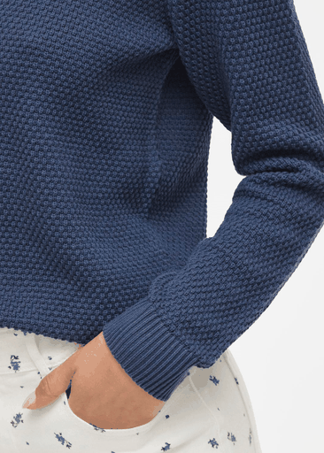 DALO O-NECK L/S KNIT TOP