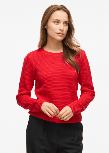 DALO O-NECK L/S KNIT TOP