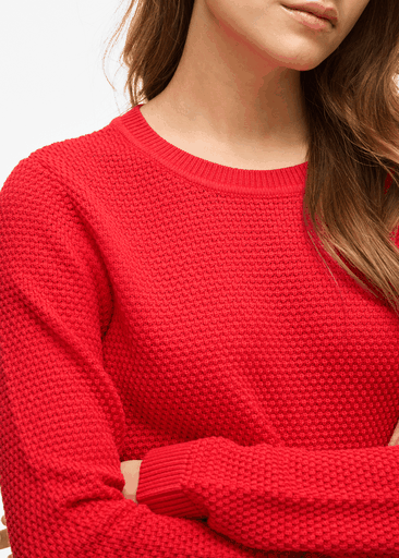 DALO O-NECK L/S KNIT TOP