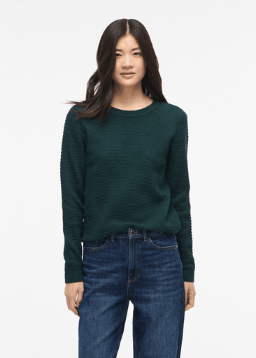 DALO O-NECK L/S KNIT TOP
