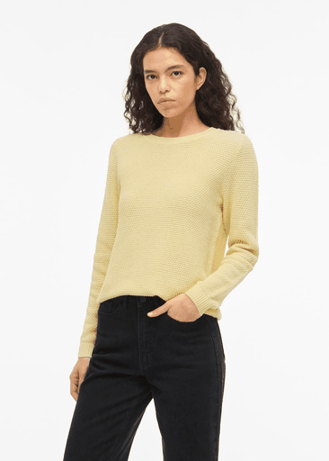 DALO O-NECK L/S KNIT TOP