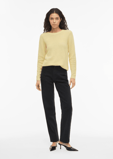 DALO O-NECK L/S KNIT TOP