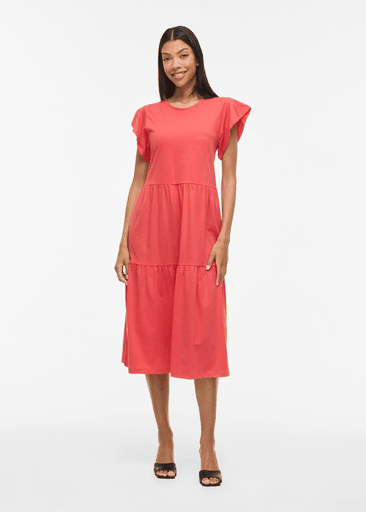SUMMER S/S MIDI DRESS