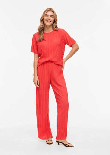 PLISA O-NECK S/S TOP