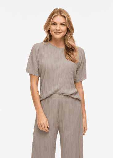 PLISA O-NECK S/S TOP