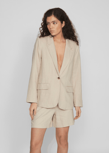 JOLANDA L/S LINEN BLEND BLAZER