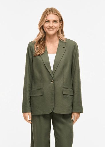 JOLANDA L/S LINEN BLEND BLAZER