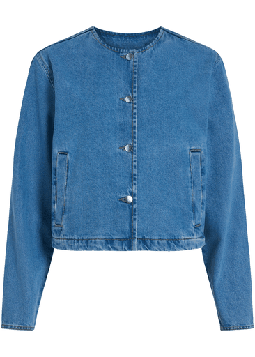 REBA L/S O-NECK DENIM JACKET REBA L/S O-NECK DENIM JACKET
