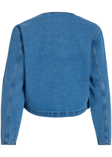 REBA L/S O-NECK DENIM JACKET REBA L/S O-NECK DENIM JACKET