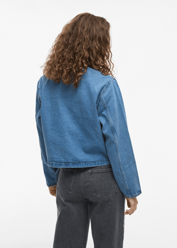 REBA L/S O-NECK DENIM JACKET REBA L/S O-NECK DENIM JACKET