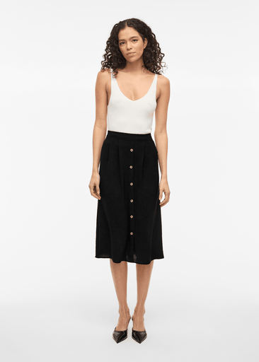 JOSA HW MIDI BUTTON SKIRT JOSA HW MIDI BUTTON SKIRT