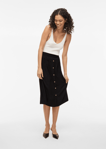 JOSA HW MIDI BUTTON SKIRT JOSA HW MIDI BUTTON SKIRT