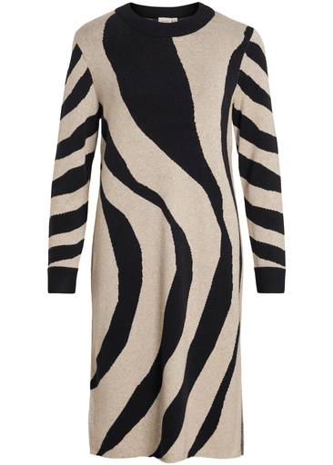 TIF CREWNECK KNIT MIDI DRESS