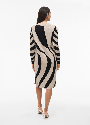 TIF CREWNECK KNIT MIDI DRESS