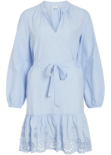 KELLI V-NECK L/S SHORT DRESS