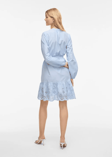 KELLI V-NECK L/S SHORT DRESS