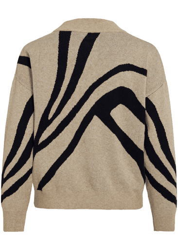 TIF JACQUARD L/S KNIT TOP
