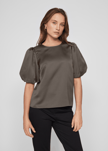 ELLETTE 2/4 SATIN PUFF TOP