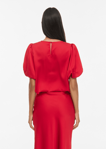 ELLETTE 2/4 SATIN PUFF TOP