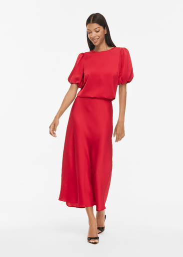 ELLETTE 2/4 SATIN PUFF TOP