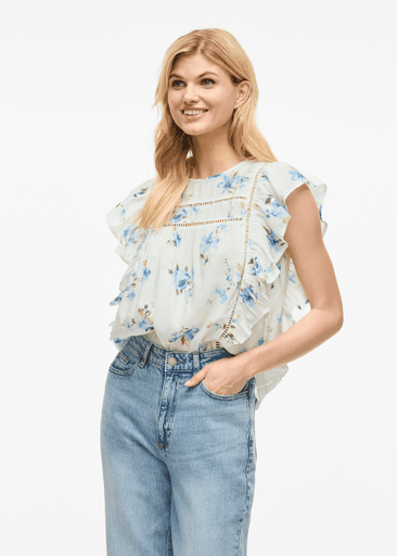 PRINTED O-NECK S/L TOP PRINTED O-NECK S/L TOP