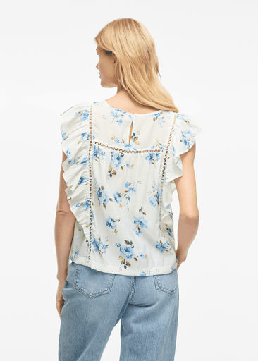 PRINTED O-NECK S/L TOP PRINTED O-NECK S/L TOP