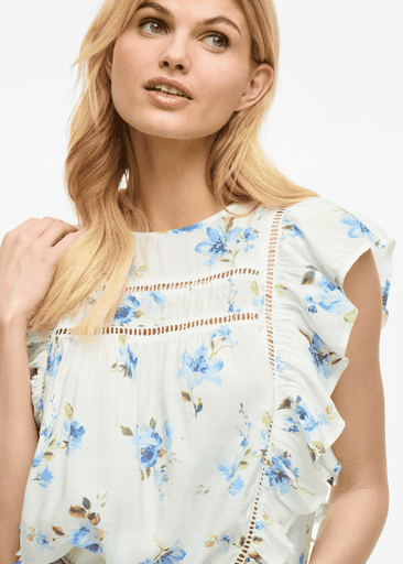 PRINTED O-NECK S/L TOP PRINTED O-NECK S/L TOP