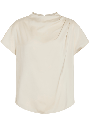 ELMINA FUNNEL NECK S/S TOP