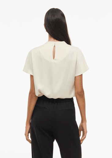 ELMINA FUNNEL NECK S/S TOP