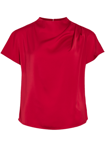ELMINA FUNNEL NECK S/S TOP