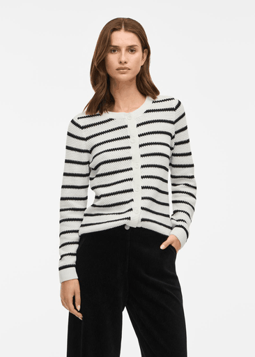 DALO O-NECK L/S KNIT CARDIGAN
