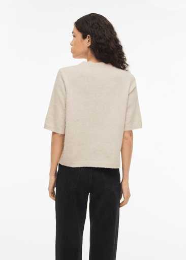 LIGA 2/4 O-NECK KNIT CARDIGAN