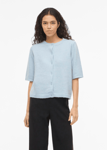 LIGA 2/4 O-NECK KNIT CARDIGAN
