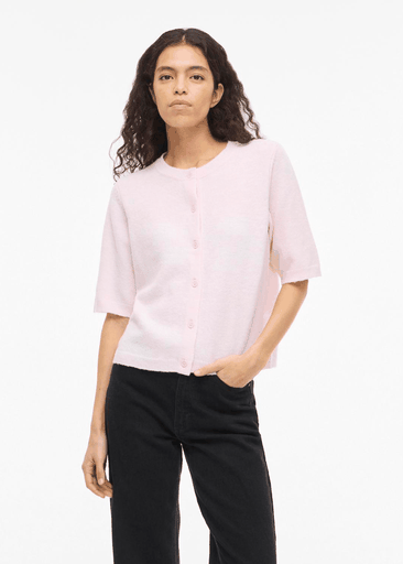 LIGA 2/4 O-NECK KNIT CARDIGAN