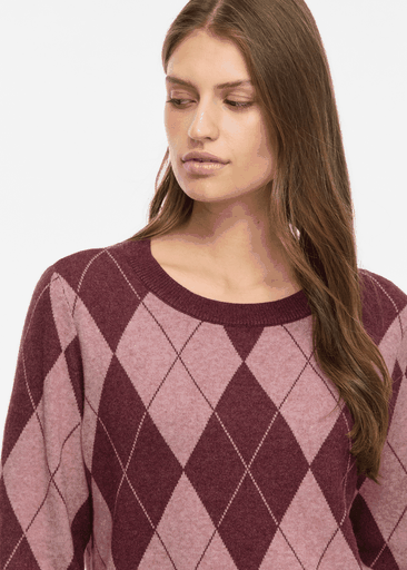 TIF O-NECK L/S KNIT PULLOVER