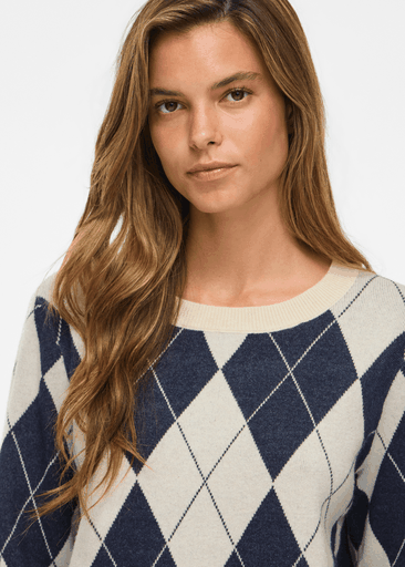 TIF O-NECK L/S KNIT PULLOVER