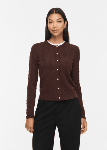 KERRY CABLE L/S KNIT CARDIGAN
