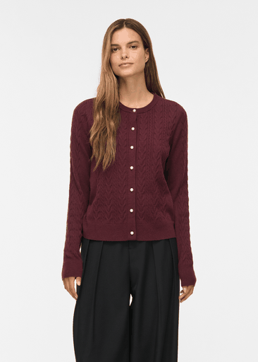 KERRY CABLE L/S KNIT CARDIGAN