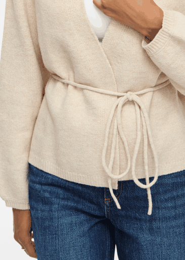 Kehla L/s Belt Knit Cardigan