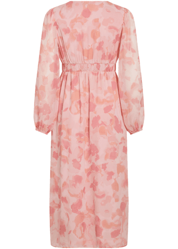 KELIA L/S PUFF SLEEVE MIDI DRESS