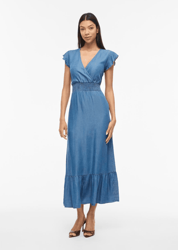 MAI C/S V-NECK ANKEL DRESS