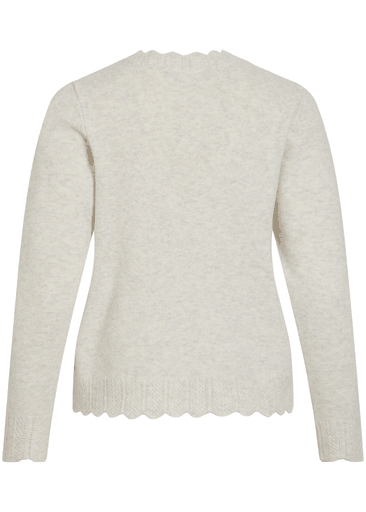 NIKOLINA L/S O-NECK KNIT CARDIGAN
