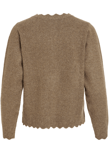 NIKOLINA L/S O-NECK KNIT CARDIGAN