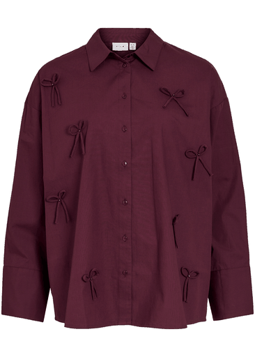 ISOLDA OVERSIZE SHIRT BOW