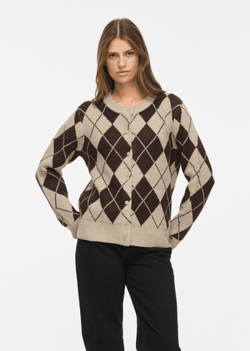 AGGIE L/S KNIT CARDIGAN