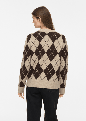 AGGIE L/S KNIT CARDIGAN