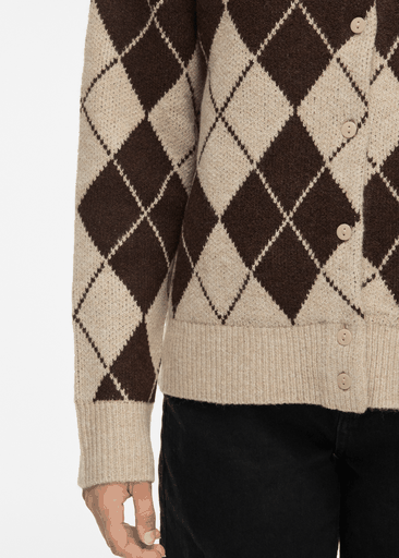 AGGIE L/S KNIT CARDIGAN