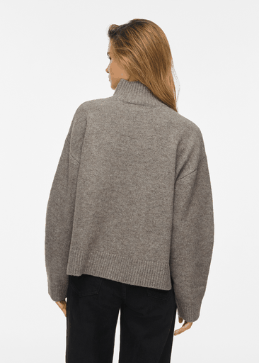 SIA L/S HIGH NECK KNIT PULLOVER
