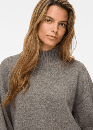SIA L/S HIGH NECK KNIT PULLOVER
