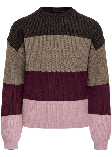 SANDY L/S STRIPE PULLOVER KNIT